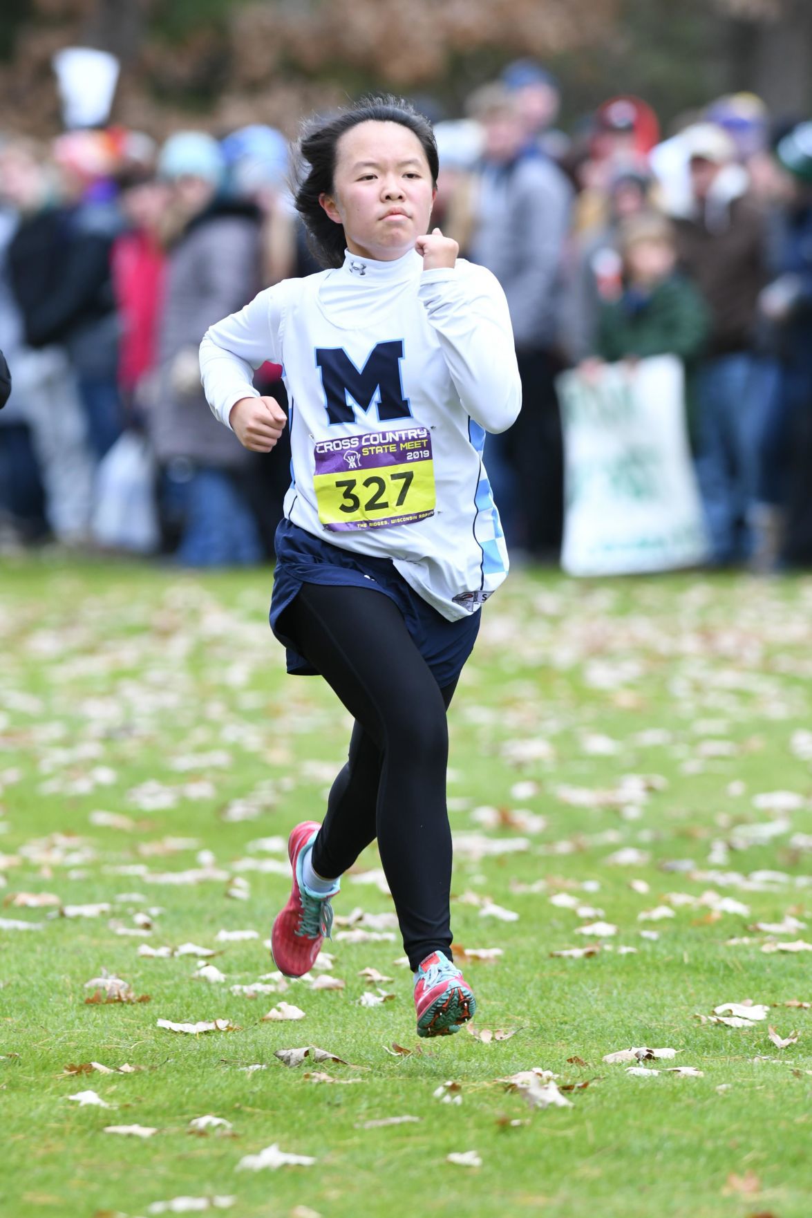 WIAA state cross country photo: Felicia Zheng, McFarland